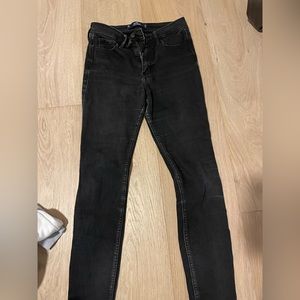 hollister black jeans size: 5